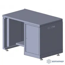 V6-1800 T ЛДСП (цвет RAL 7035) — верстак с тумбой (ДСП 22 мм с ламинированным покрытием) фото 1