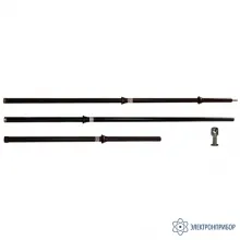 ШЭУ-15-3-3.8ДКФ — штанга электроизолирующая универсальная до 15 кВ с влагостойким курсовым фонарем VONATEX для работы в условиях повышенной влажности фото 1