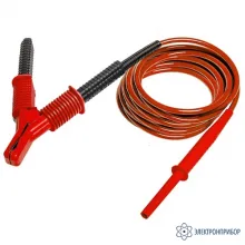 WAPRZ1X8REKRO15KV — провод измерительный 1,8м с разъемом "банан" и зажимом "крокодил" 15кВ красный фото 1