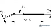 212MS — микроволна 2,3мм, изогнутое (к MicroTool) фото