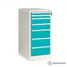 ДР-07/1 LAB RAL9010/5021 — тумба-драйвер лабораторная с 7 ящиками 500*590*1040мм фото