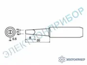 HAKKO 900 L-T-3.2D — паяльная сменная головка для паяльников HAKKO 900L, 908 фото