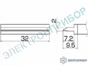 T12-1405 — паяльная сменная композитная головка для станций FX-950/ FX-951/FX-952/FM-203 фото