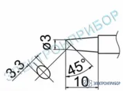 T12-BCF3Z — паяльная сменная композитная головка для станций FX-950/ FX-951/FX-952/FM-203 фото