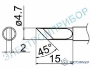 T12-K — паяльная сменная композитная головка для станций FX-950/ FX-951/FX-952/FM-203 фото