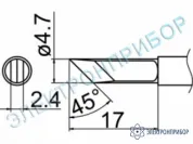 T12-KFZ — паяльная сменная композитная головка для станций FX-950/ FX-951/FX-952/FM-203 фото