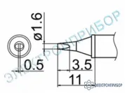 T12-WD16 — паяльная сменная композитная головка для станций FX-950/ FX-951/FX-952/FM-203 фото