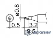T12-D08 — паяльная сменная композитная головка для станций FX-950/ FX-951/FX-952/FM-203 фото