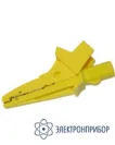 WAKROYE20K02 — зажим "крокодил" изолированный жёлтый K02 фото